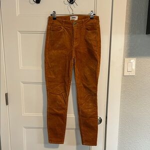 PAIGE Women's Orange Skinny Jeans